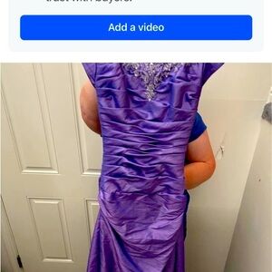 Prom dress , color purple, size 10